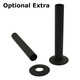 OE-SLEEVE-130-SB - Realm Straight TRV Satin Black Wheelhead & Lockshield OE-SLEEVE-130-SB - Realm Straight TRV Satin Black Wheelhead & Lockshield